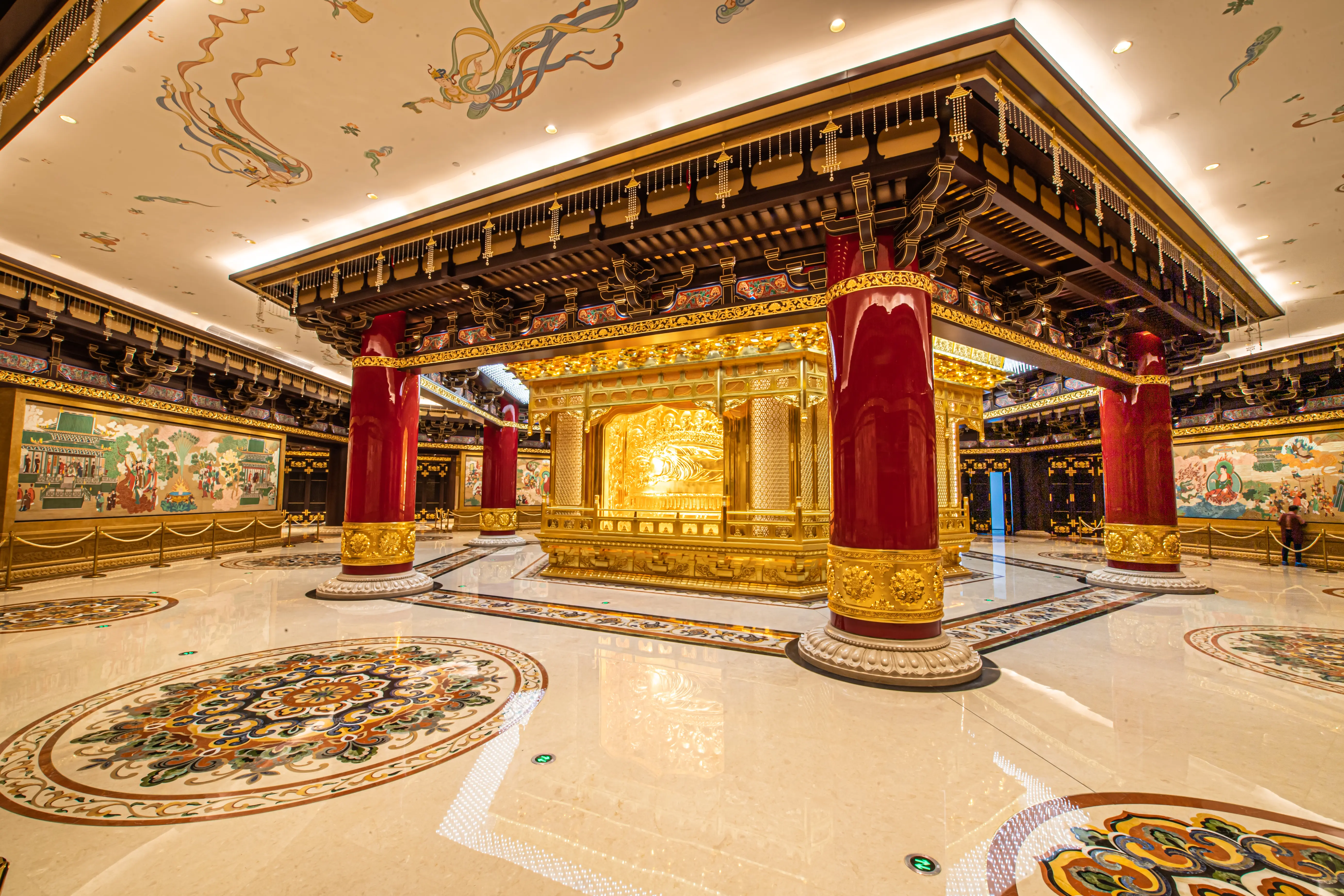 Buddhist Metalwork at Wanfo Pagoda — The ceremonial interior