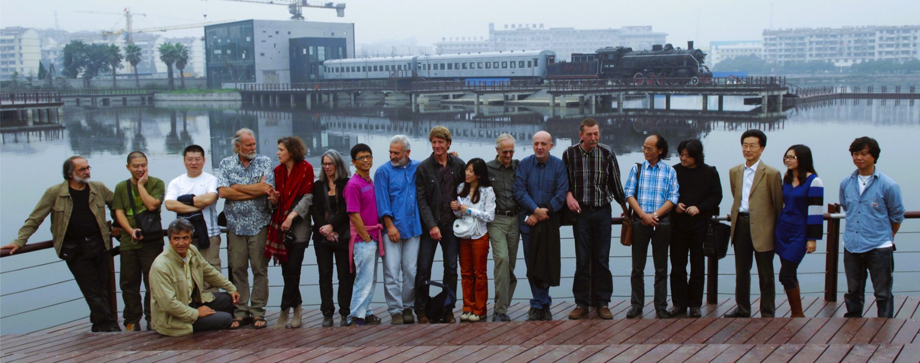 International artists during their time creating in Tongling.