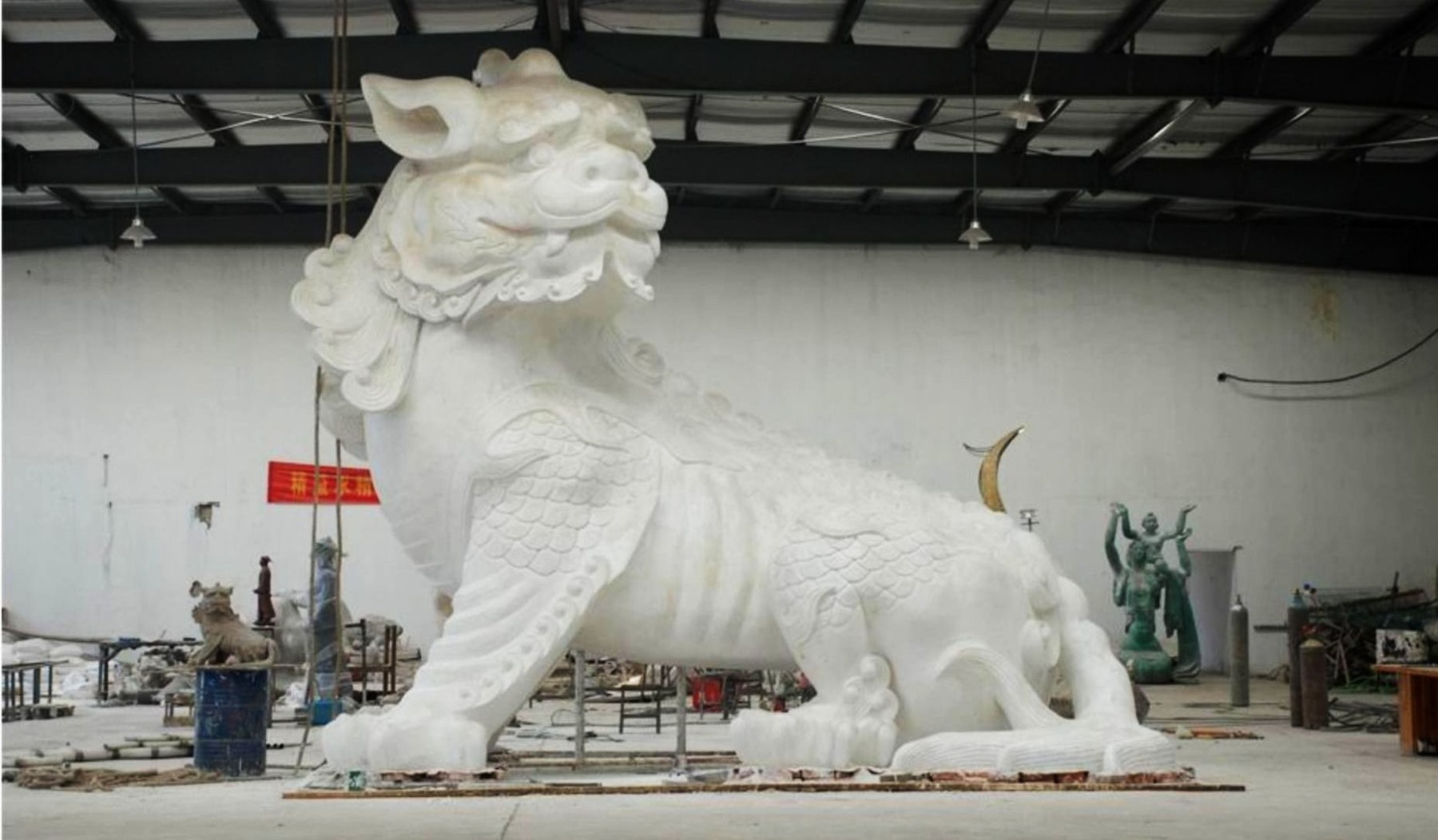 Diting — the large-scale model in the workshop.