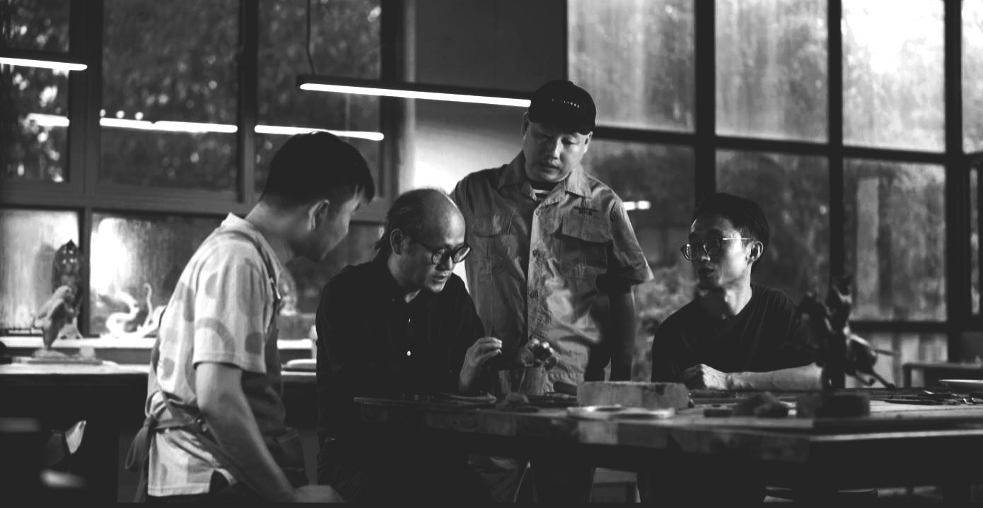 Craftspeople in the workshop.