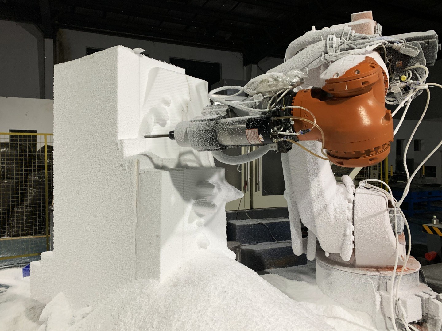 Robotic carving — shaping the model.