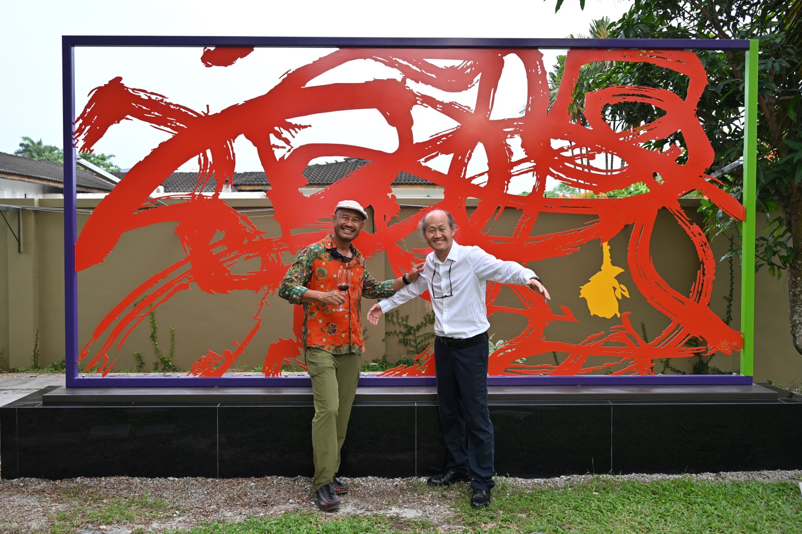 An outdoor artwork at the Taiping gallery.