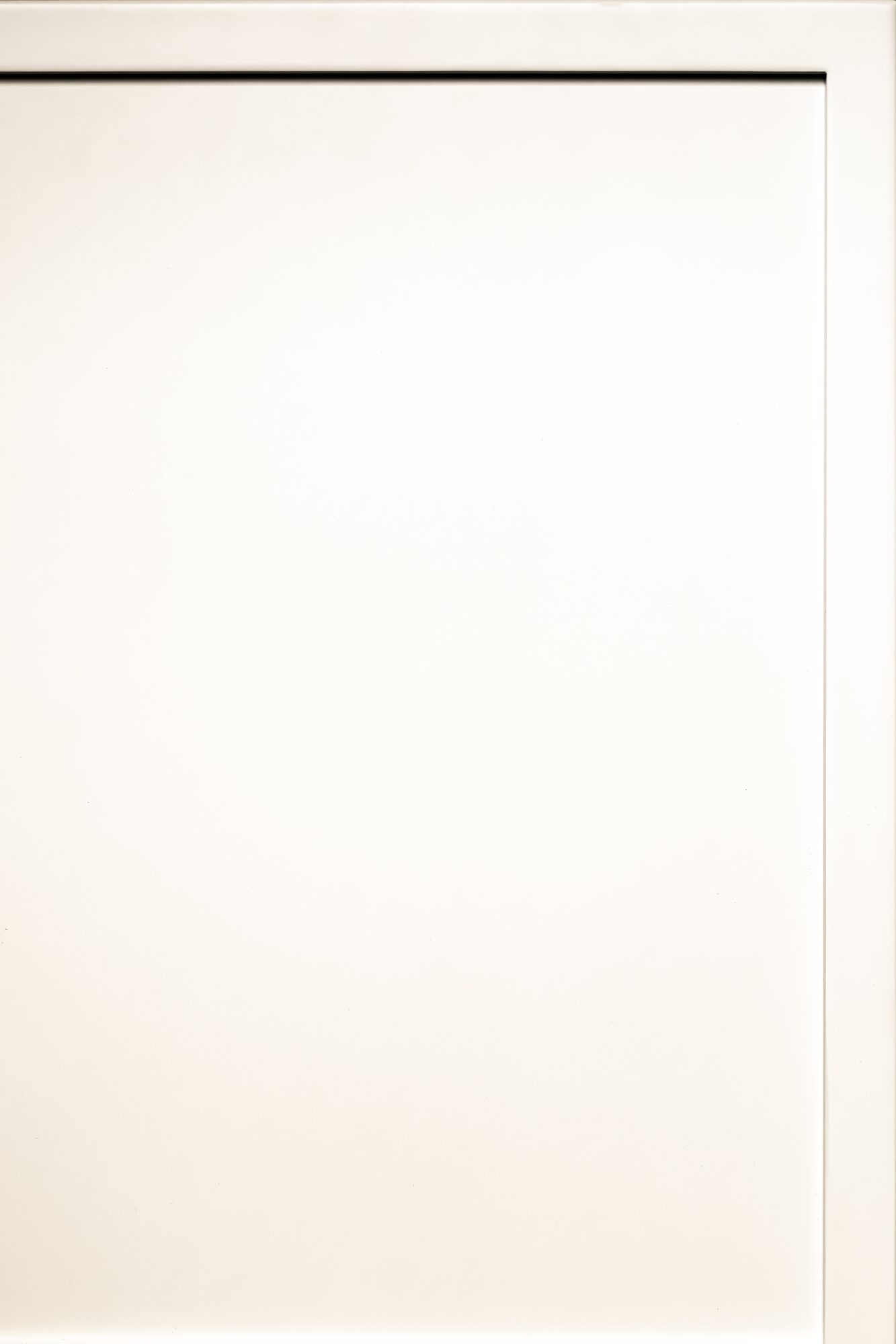 Slim Shaker White cabinet door finish