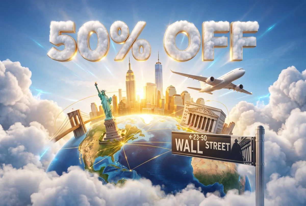50% OFF · New York