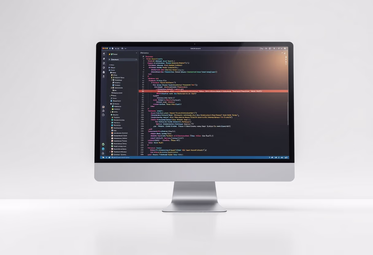 image of code on a computer screen (for a legal tech)
