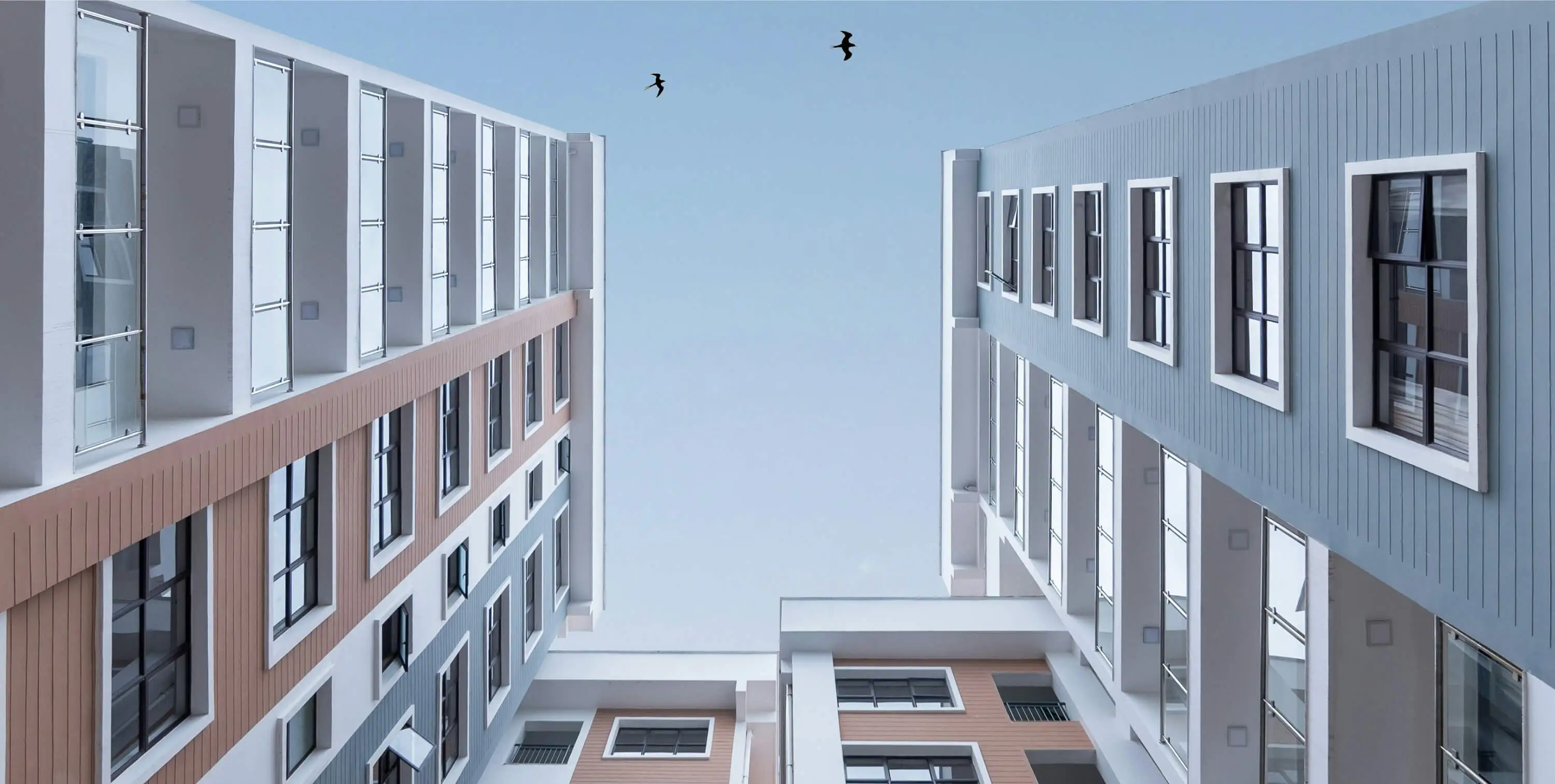 Modern apartment building