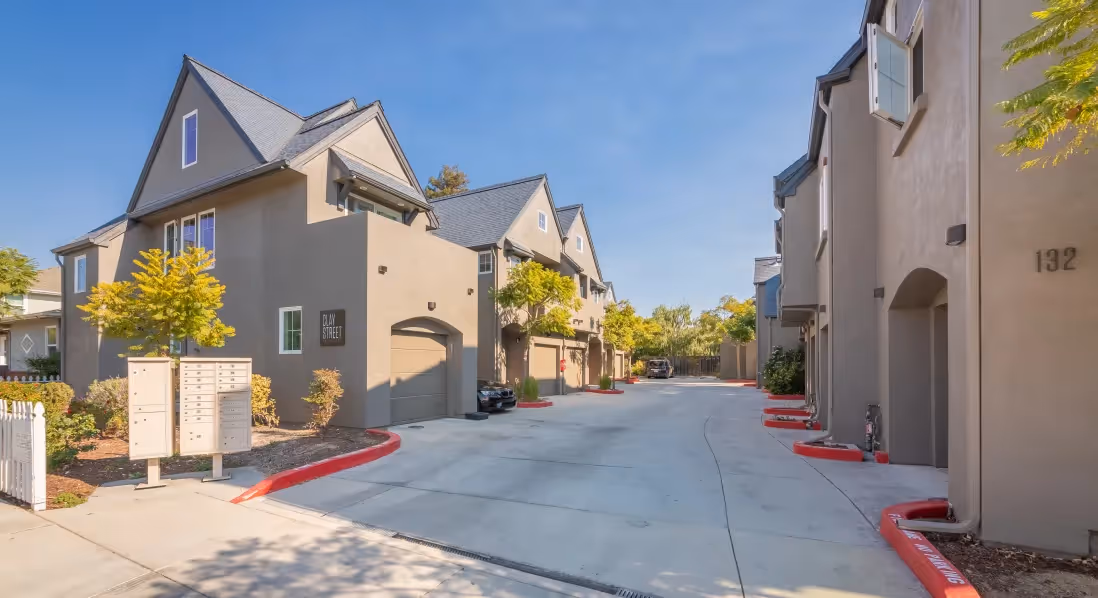 Exterior of apartments