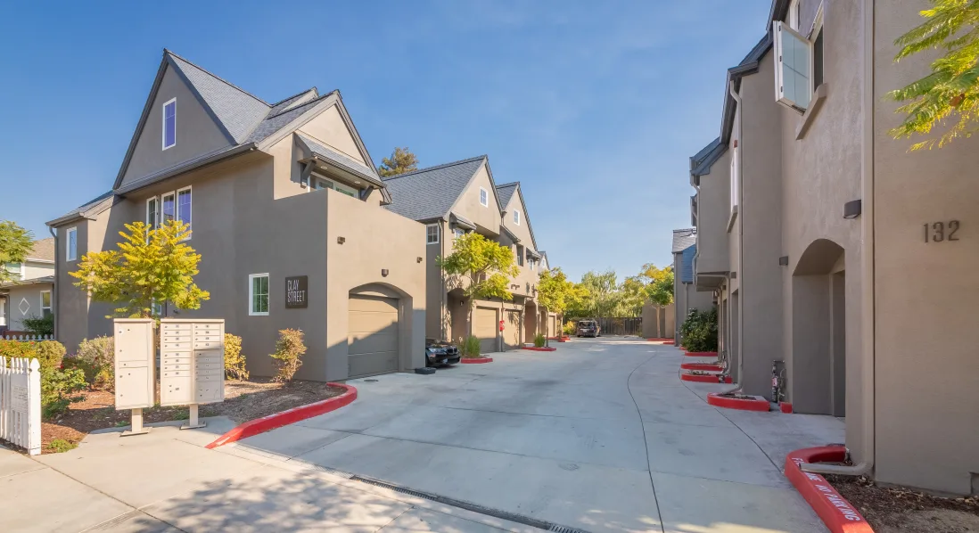 Exterior of apartments