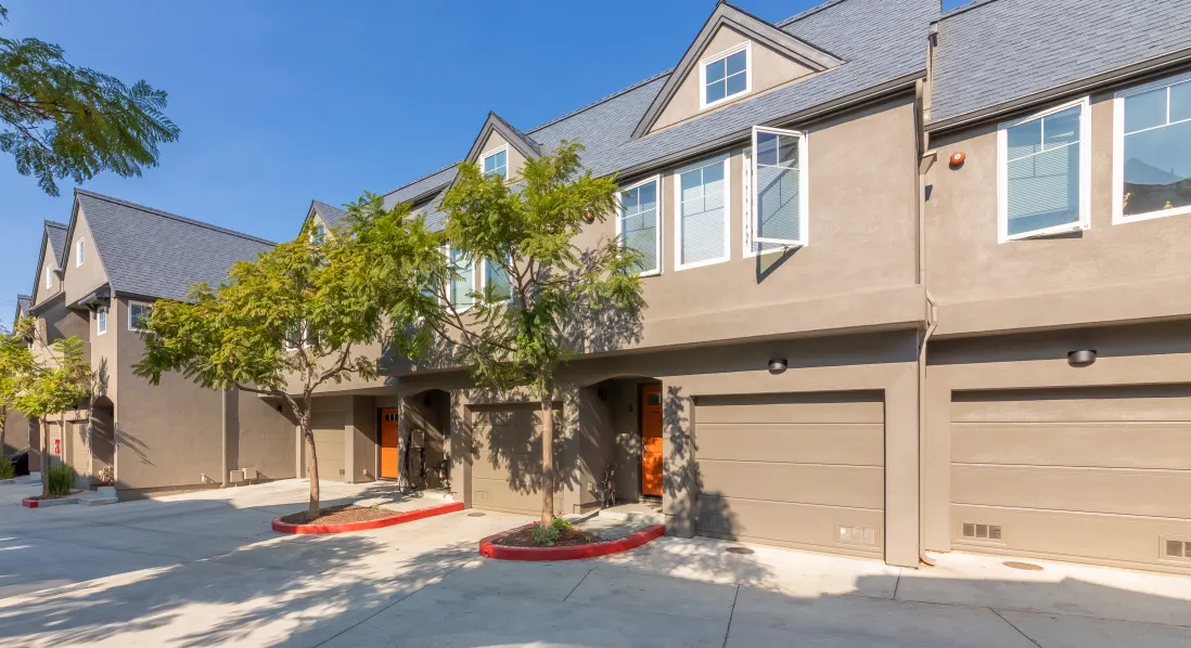 Exterior of apartments