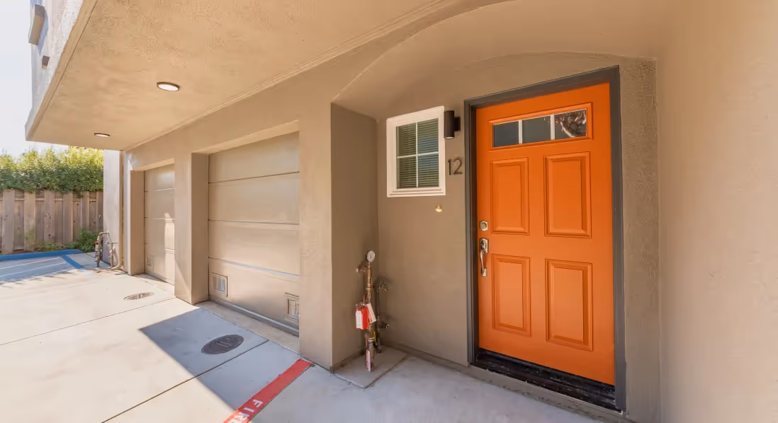 Exterior of apartments