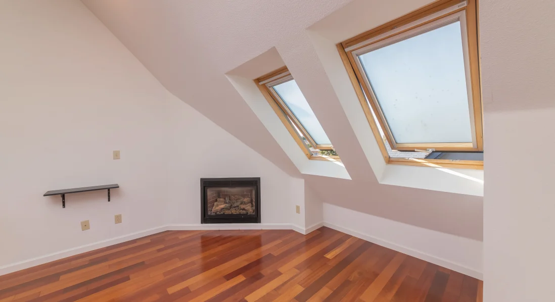 Fireplace in the living room