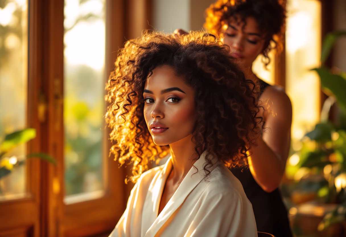 image showcasing a hairstyling tip for salons & spa