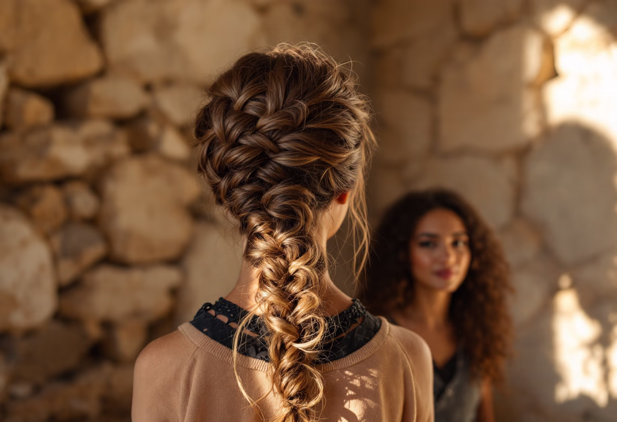 image showcasing a hairstyling tip for salons & spa