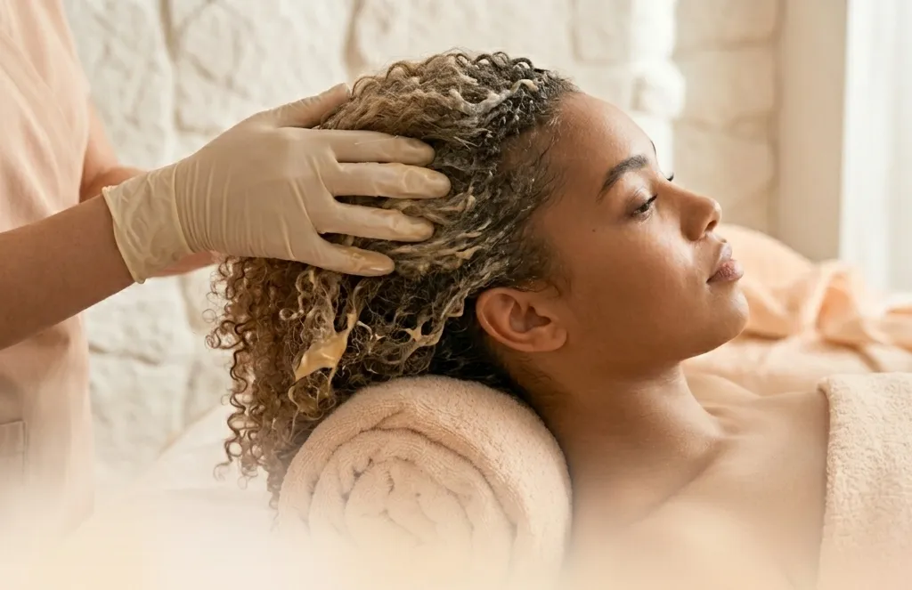image showcasing a hairstyling tip for salons & spa