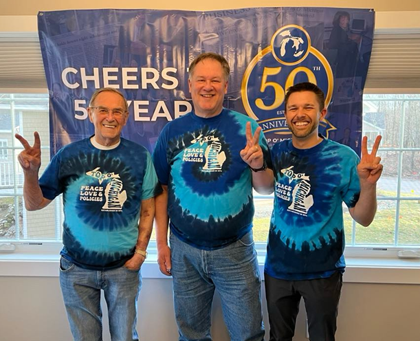 Three generations of the Top O' Michigan family marking 50 years in business