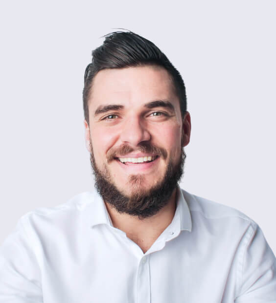 Man in white shirt