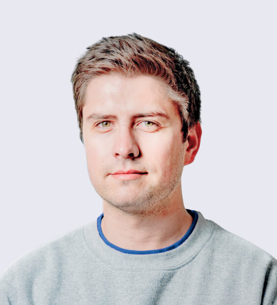 Man in grey shirt