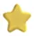 Small shiny gold star icon with smooth edges on white background.