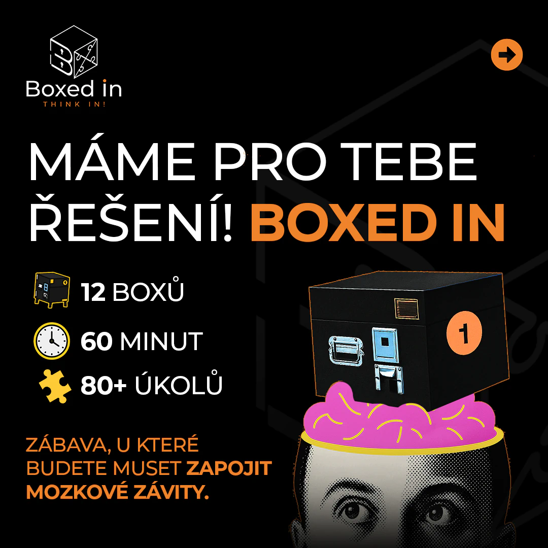 Boxed In promotional graphic for a custom company event game
