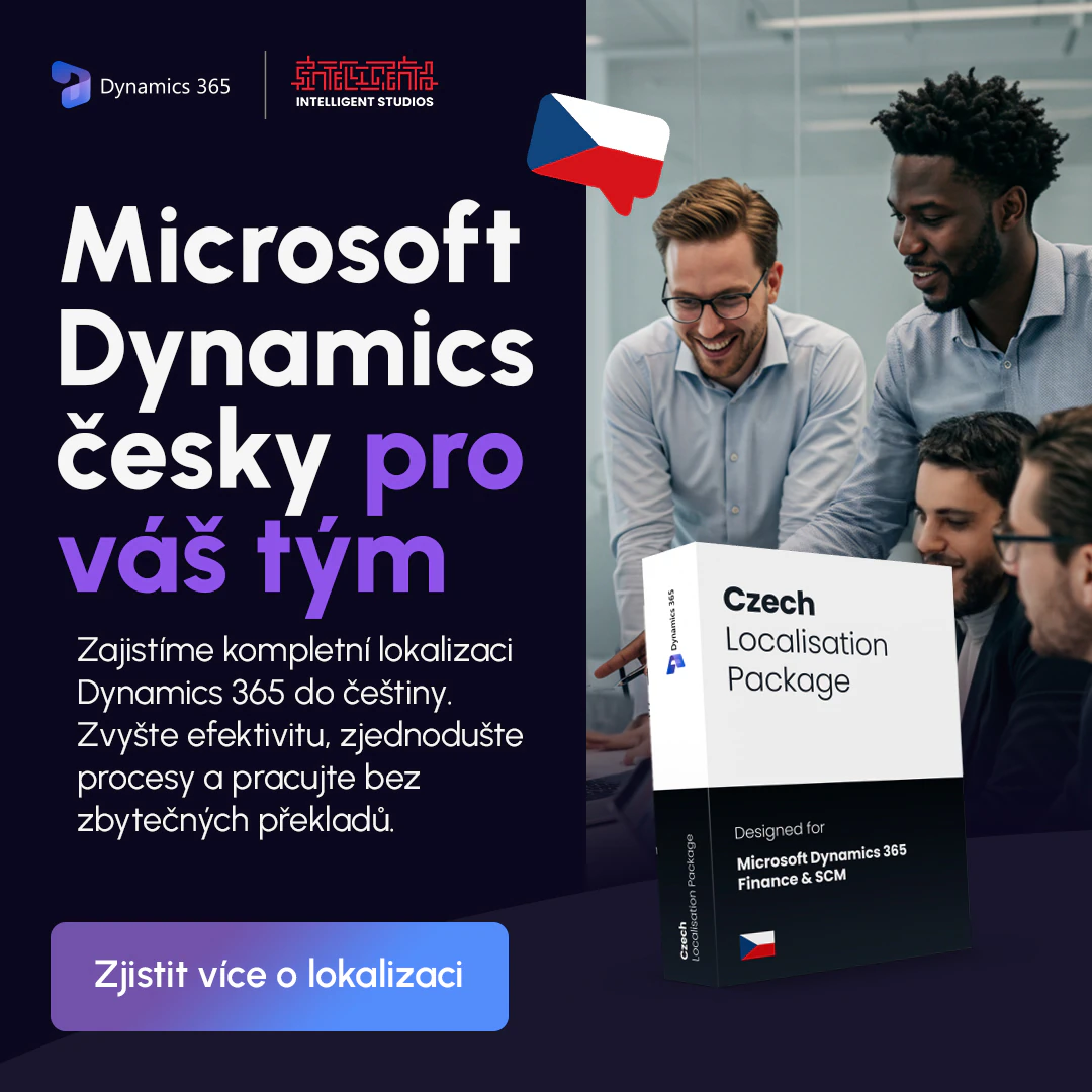 Microsoft Dynamics 365 Czech localization promotional graphic by Intelligent Studios