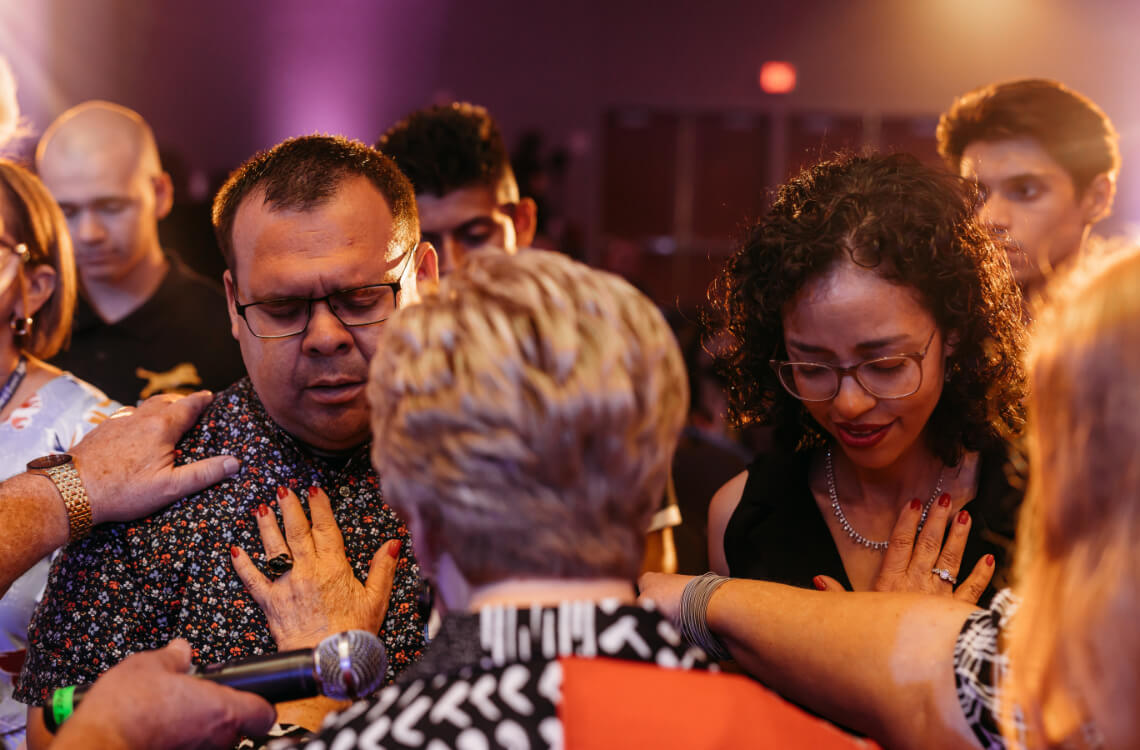 People are prayer for each and everyone  at Faith Christian Fellowship