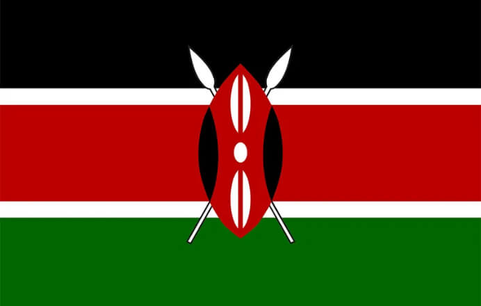 Kenia Flag  at Faith Christian Fellowship