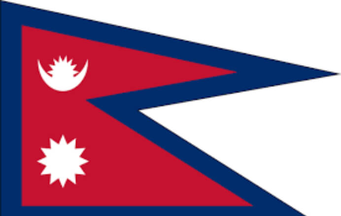 Nepal Flag  at Faith Christian Fellowship