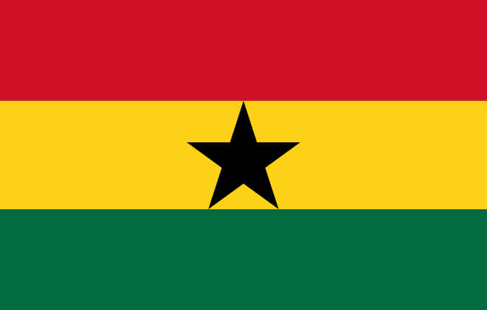 Ghana Flag  at Faith Christian Fellowship