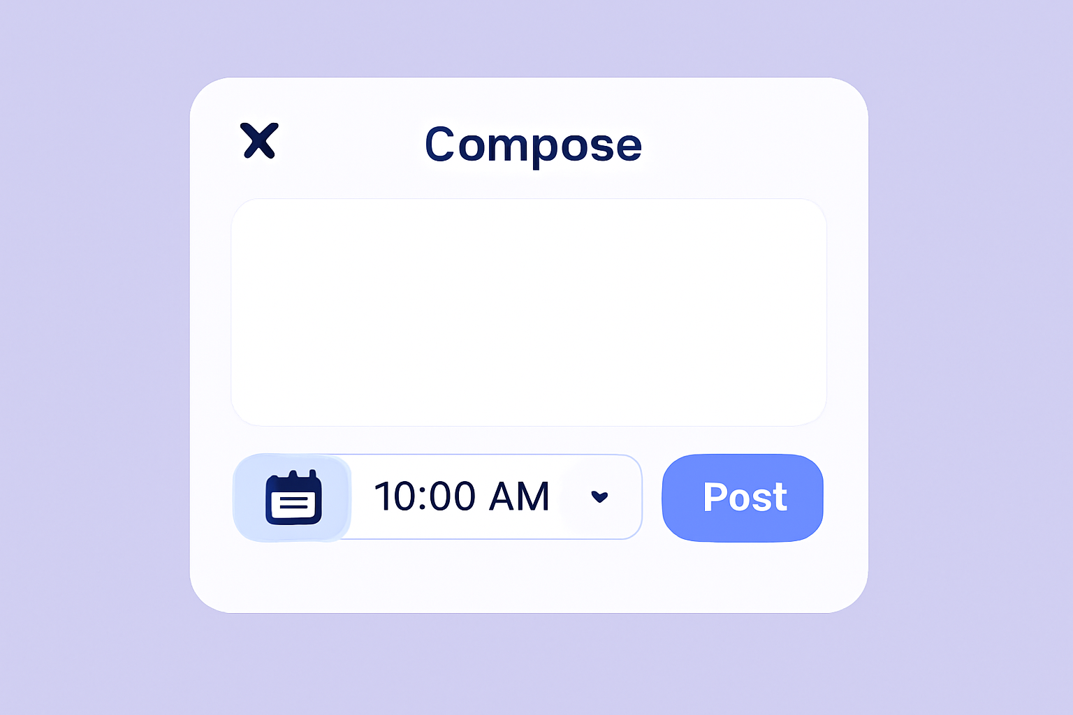 X native tweet scheduler interface