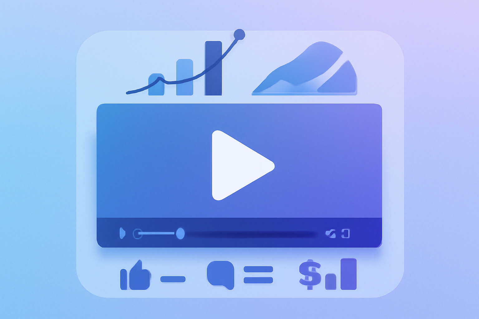 Video analytics with revenue and engagement metrics visualization