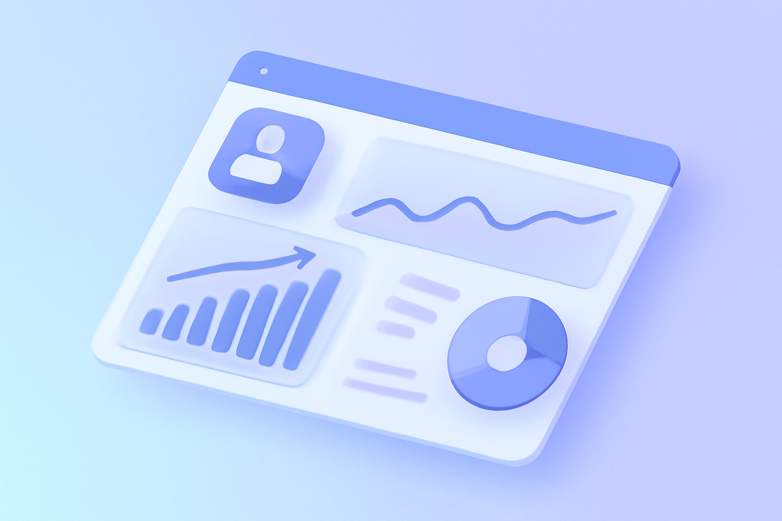 Account-level analytics dashboard with multiple metric visualizations