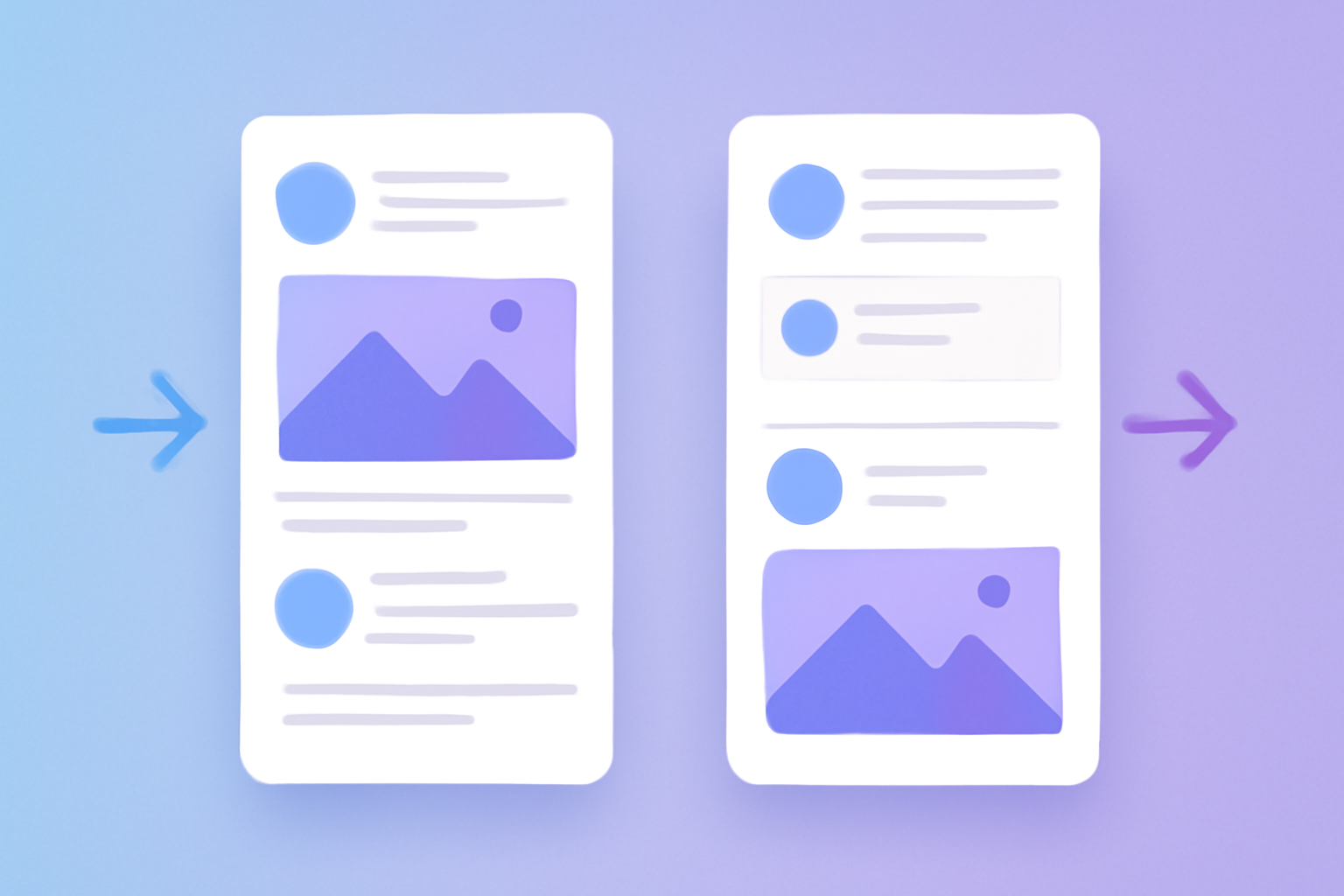 For You feed versus Following feed comparison