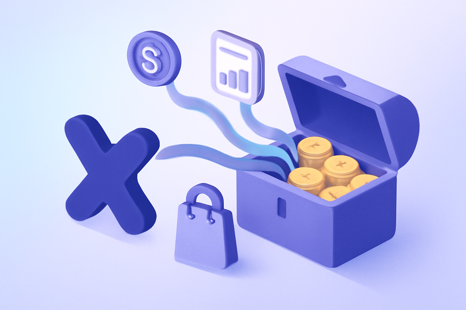 X profile generating multiple revenue streams illustration