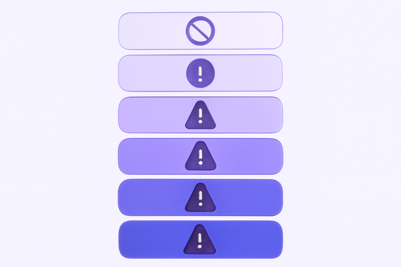 Seven X account restriction levels stacked diagram
