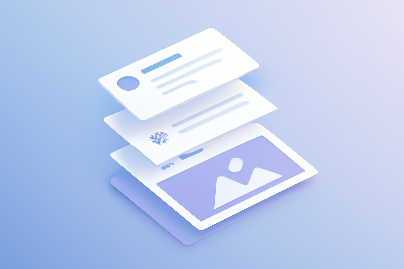 Tweet card structurally segmented into format components