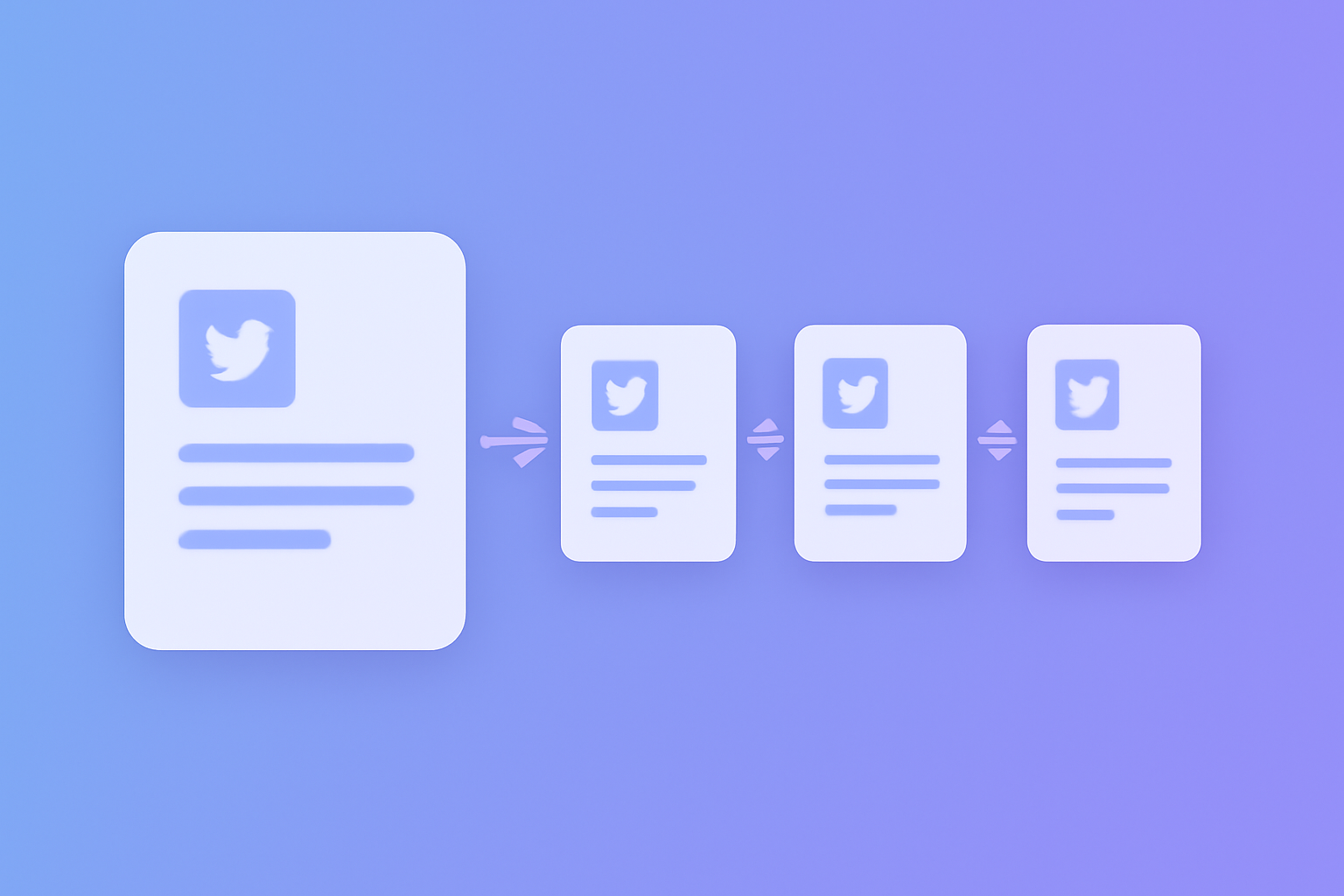 Thread tweet structure with hook body and CTA