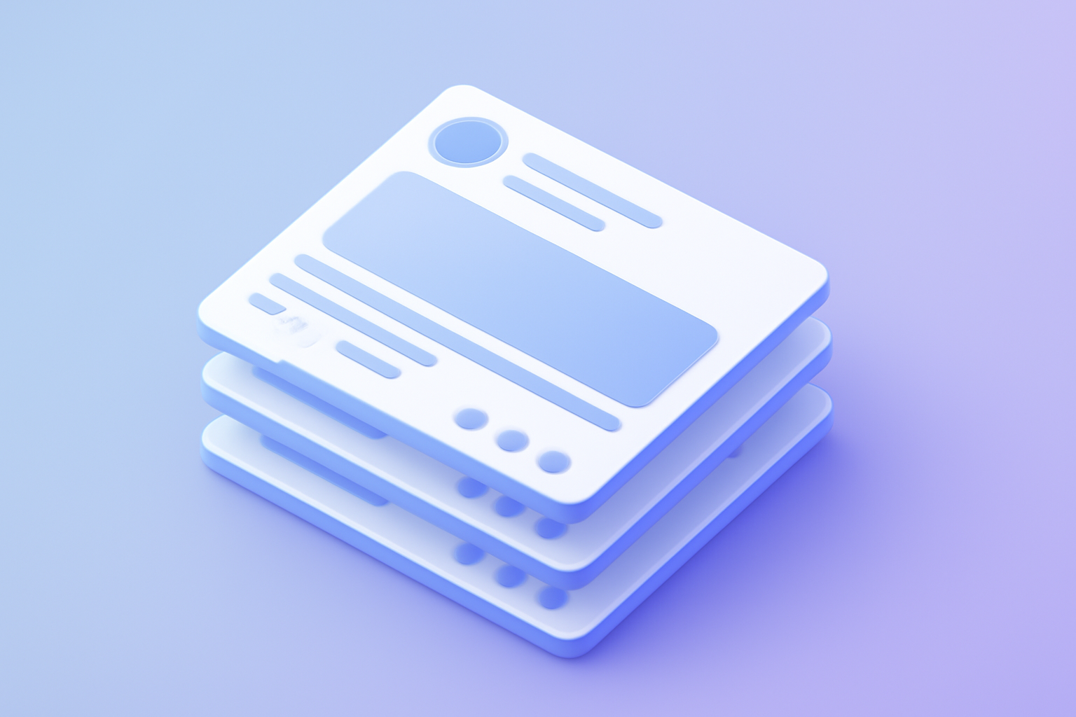 Stack of tweet template cards with fillable fields