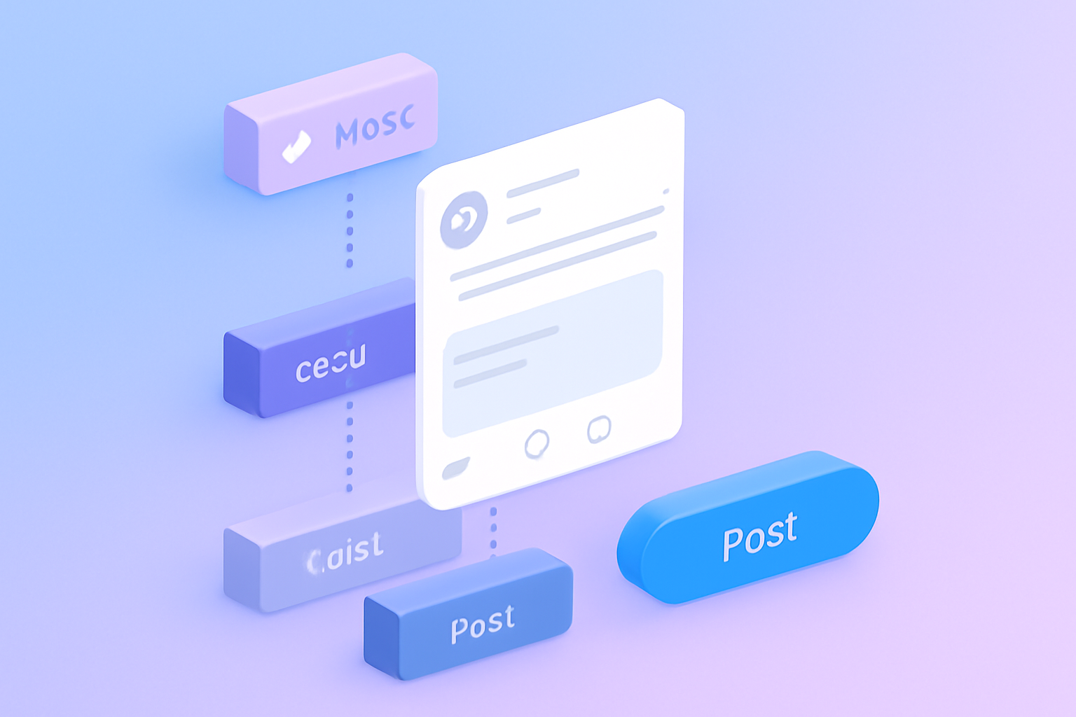 Tweet construction step by step illustration