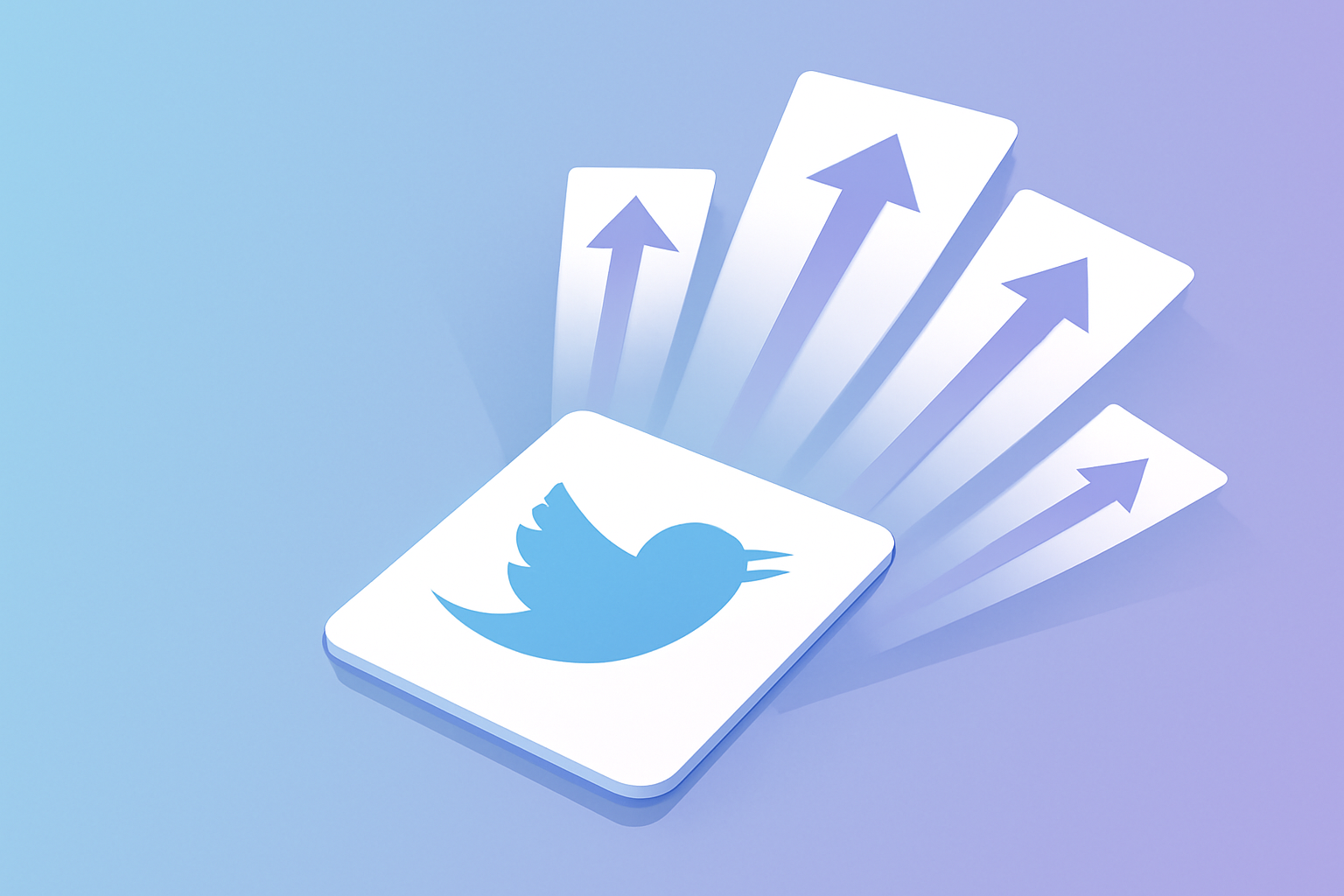 Tweet going viral with amplification fan illustration