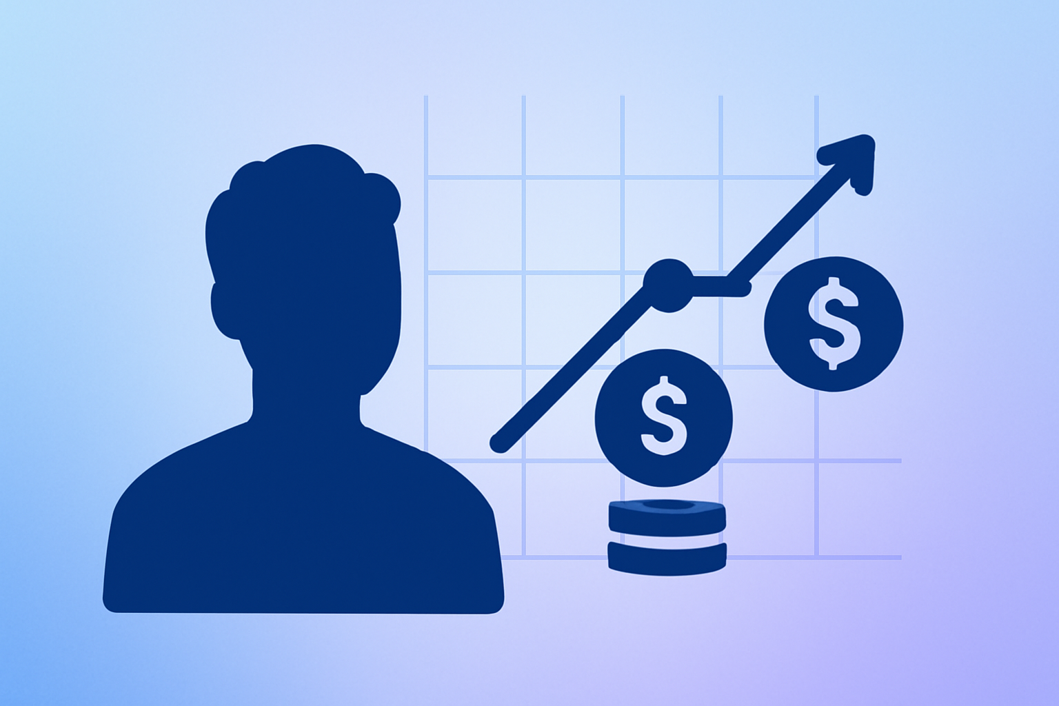 Creator payout growth chart visualization
