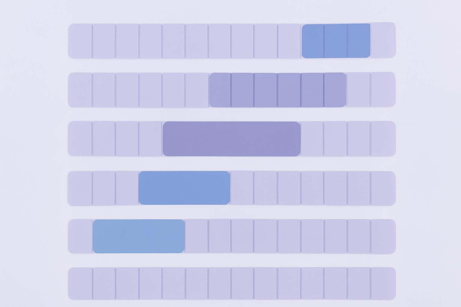 Six audience types peak hour visualization