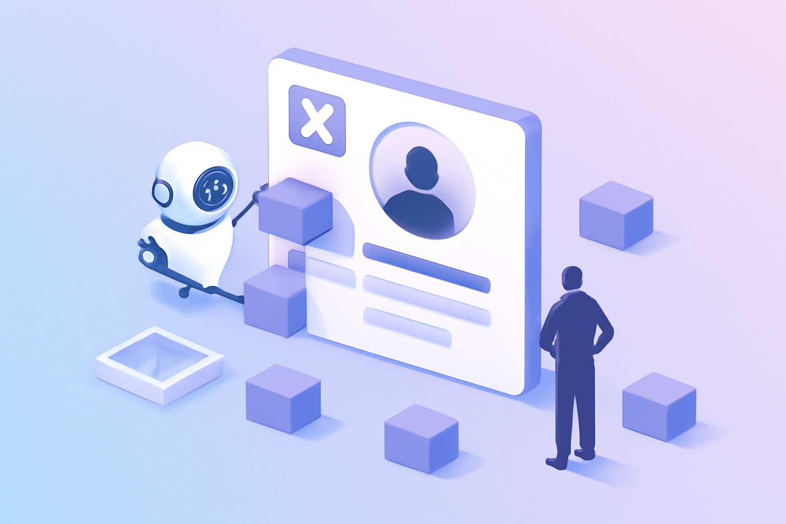 X bio being constructed from building blocks with AI