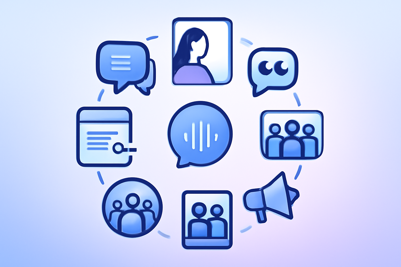Seven legitimate free follower methods circular diagram