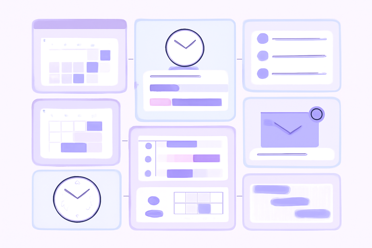 Eight X schedule tool comparison visualization