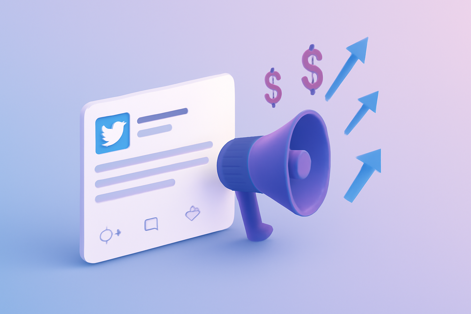 Tweet being amplified by paid promotion engine