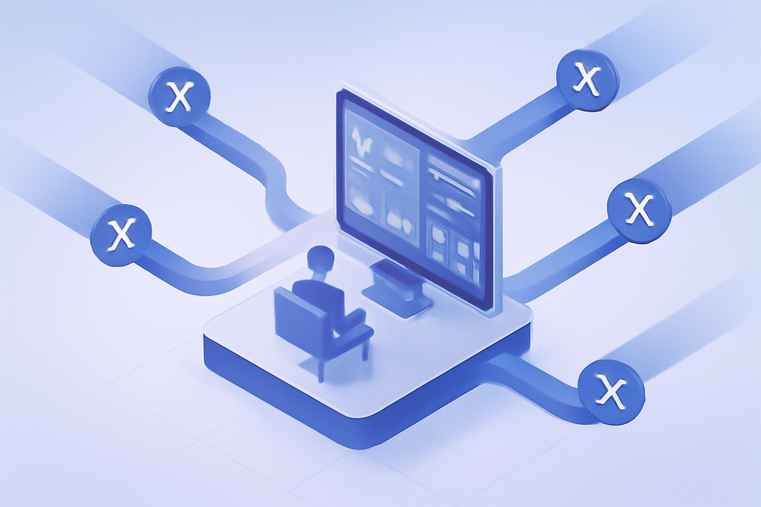 Centralized dashboard managing multiple X profiles