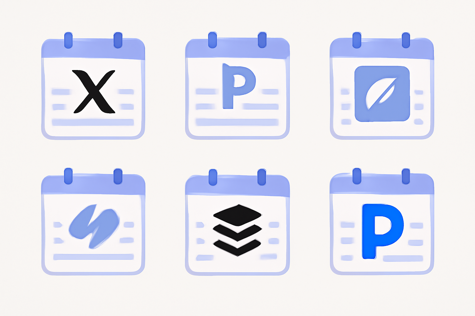 Six free tweet scheduling tools comparison grid