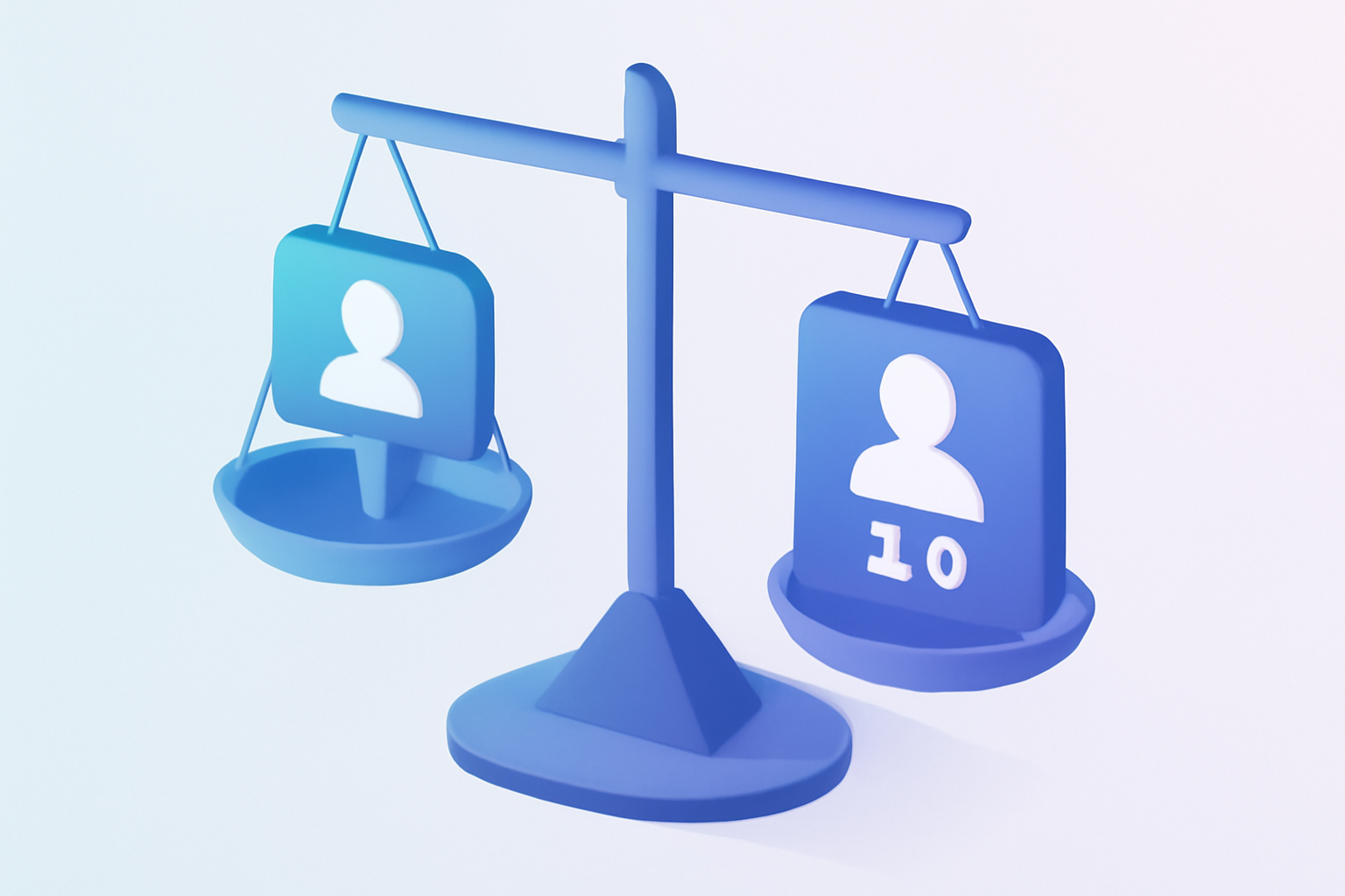 Balanced scale weighing follow ratio counts