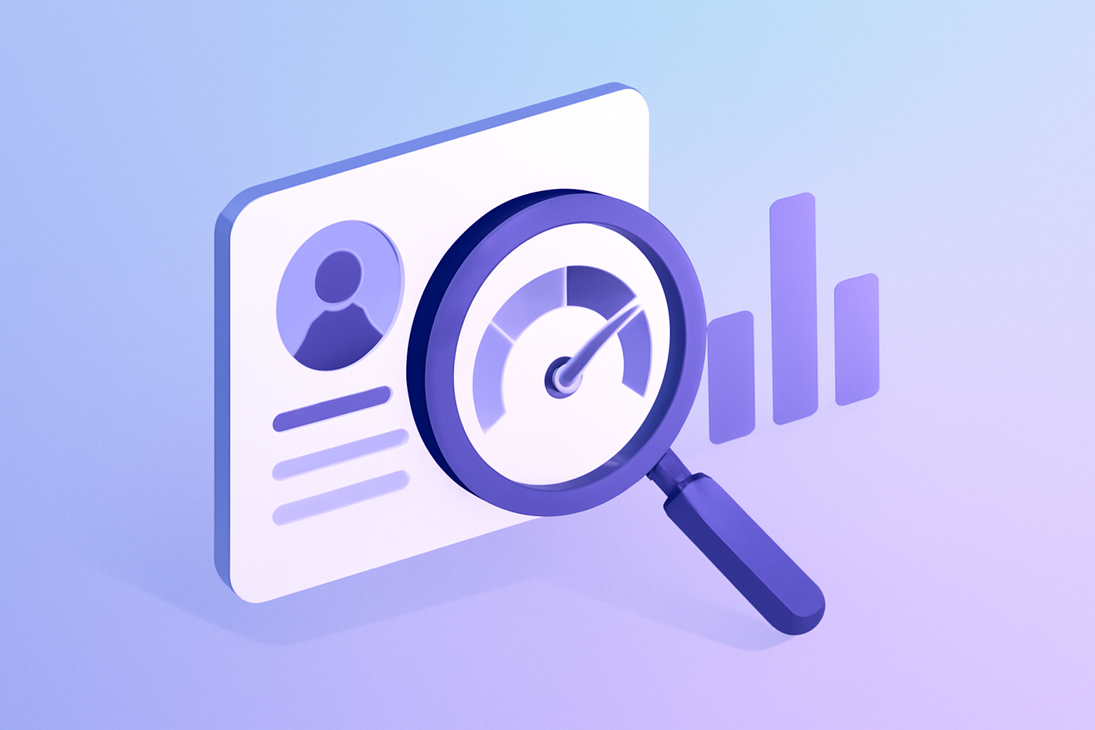 Magnifying glass examining X profile engagement rate