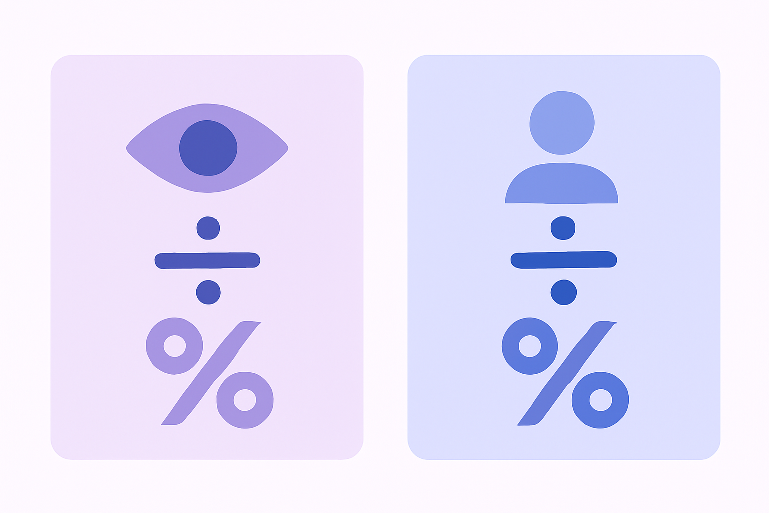 Two engagement rate formula equation cards